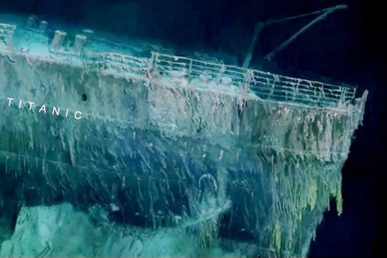 泰坦尼克号部分船骸已经消失。