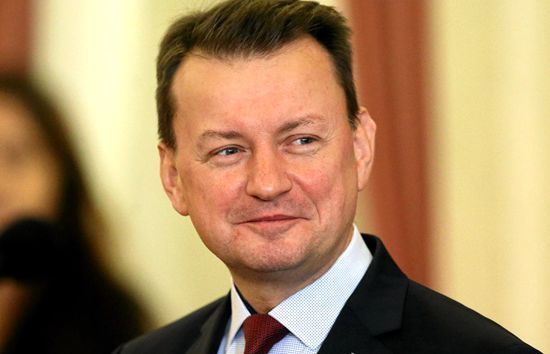 波兰国防部长马柳什·布瓦斯扎克。